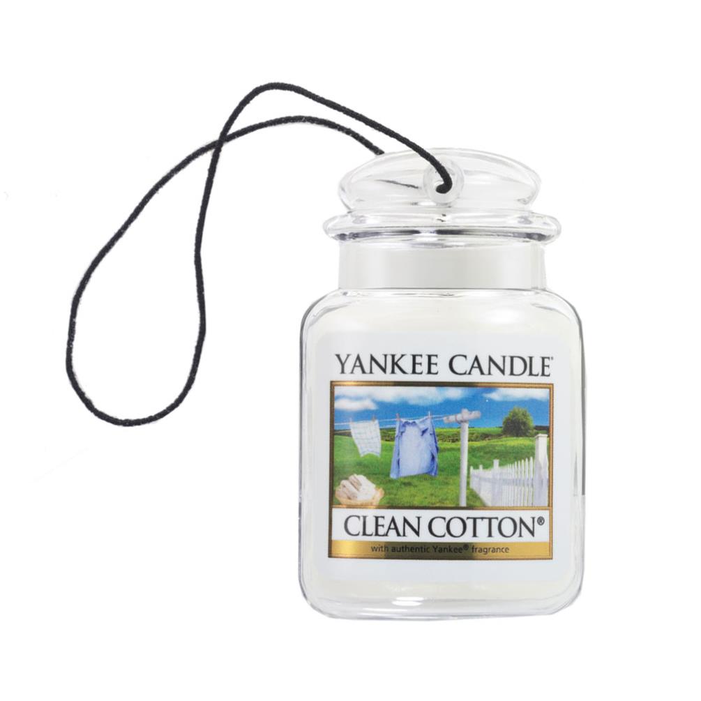 Yankee Candle Clean Cotton Car Jar Ultimate Air Freshener Extra Image 1